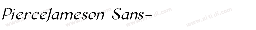 PierceJameson Sans字体转换 PierceJameson Sans字体转换